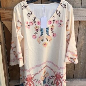 One of a kind beautiful dress or tunic size L NWT